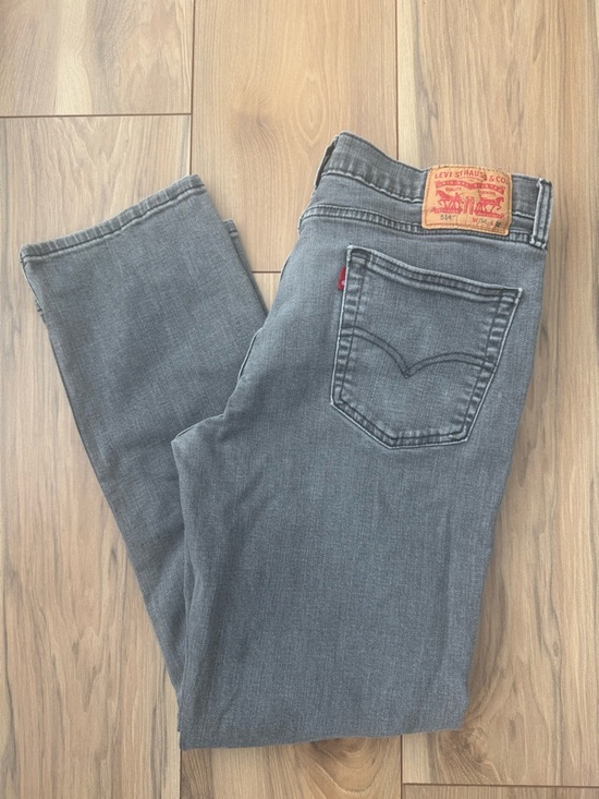 Levi's Other - Levi's 514 34x32 Gray Slim Straight Jeans
